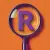 AI illustration featuring a magnifying glass focused on a registered trademark symbol