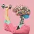 AI illustration featuring a hybrid human robot lifting a weight